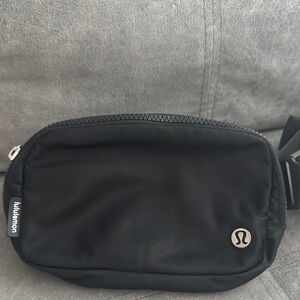 lululemon athletica Black Belt Bag with Durable Fabric